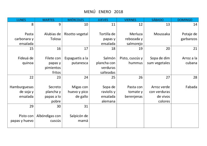 MENÚ ENERO 2018-001